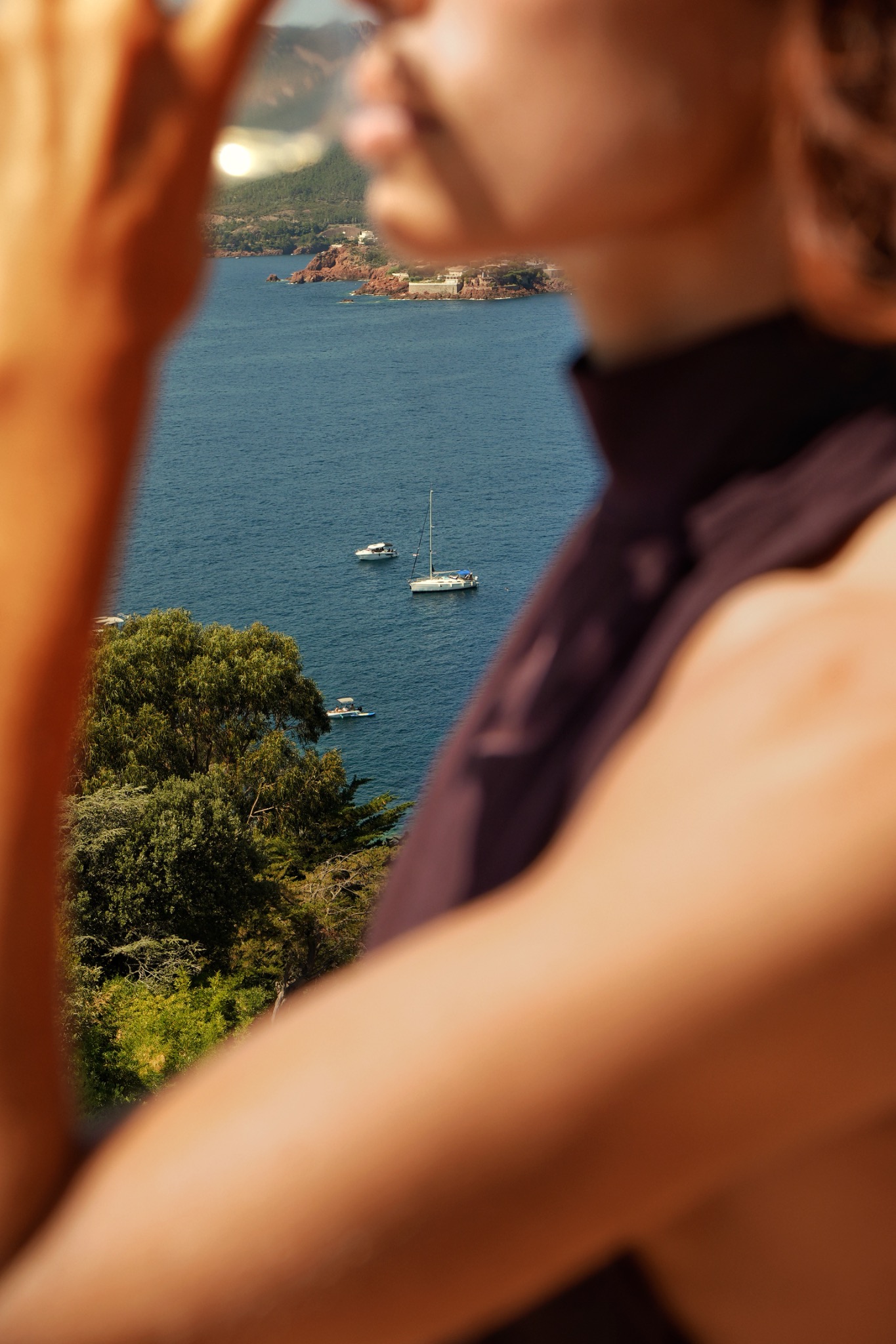 Vue sur la mer depuis le Tiara Miramar à Cannes